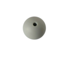 1szt. koralik silikonowy 22mm popielaty