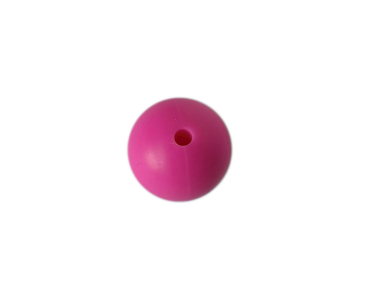 koralik silikonowy 22mm fuksja