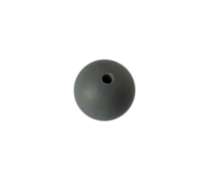 1szt. koralik silikonowy 22mm szary