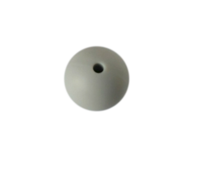 koralik silikonowy 19mm popielaty