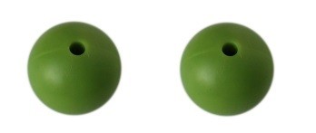 koraliki silikonowe 15mm zielone