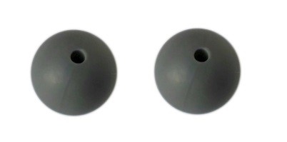 koraliki silikonowe 15mm szare