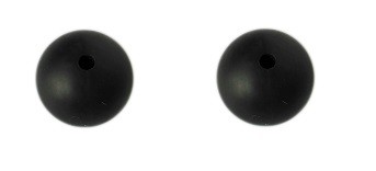 koraliki silikonowe 12mm czarne