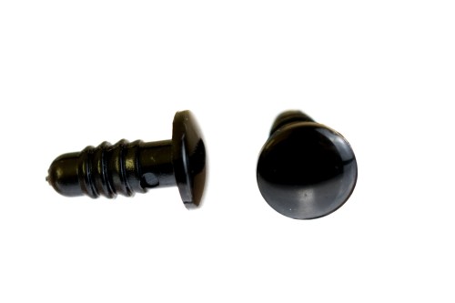 oczy do maskotek czarne płaskie 9mm