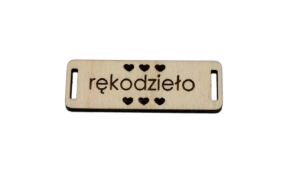 1szt guzik metka 5cm rękodzieło serduszka