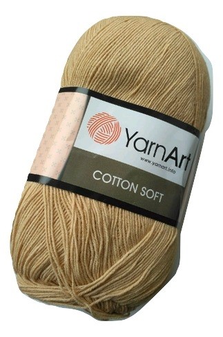 włóczka bawełna akryl Cotton Soft beżowy