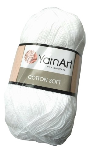 włóczka bawełna akryl Cotton Soft biały