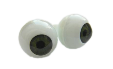 akrylowe oczy dla lalek 14mm zielone