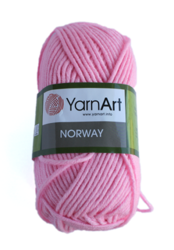 włóczka gruby akryl YarnArt Norway różowy 20