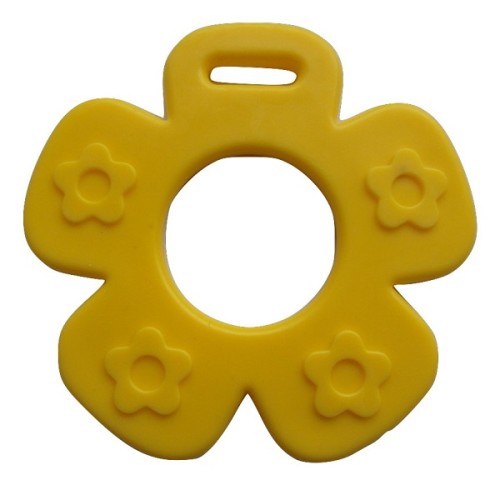 gryzak dodatek do zabawek kwiatek żółty