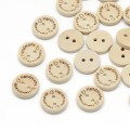 drewniane guziki handmade 15mm