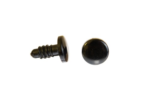 oczy do maskotek czarne płaskie 11mm