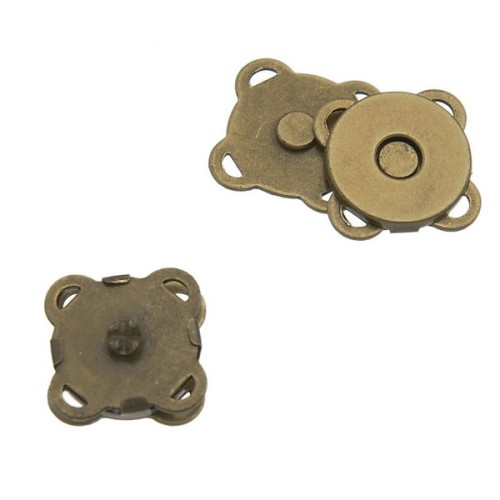 zapięcie magnetyczne do torebek 11mm antyczny brąz