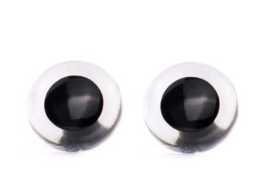 oczka zaciskowe 24mm przezroczyste