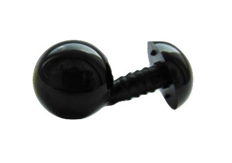 oczy do maskotek czarne 18mm