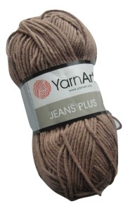 100g włóczka bawełna akryl Jeans Plus 71 jasny brąz