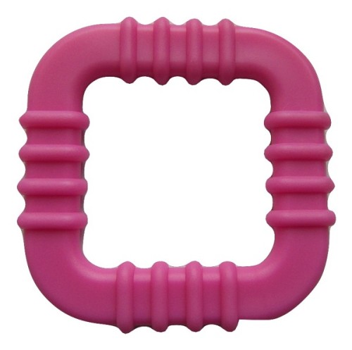 gryzak kwadracik różowy