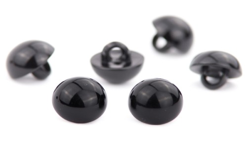 czarne oczka przyszywane guziki na stopce 10mm