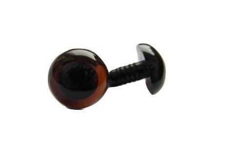oczka zaciskowe 18mm brązowe