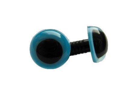 oczka zaciskowe 16,5mm niebieskie