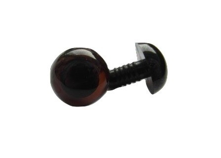 oczka zaciskowe 16,5mm brązowe