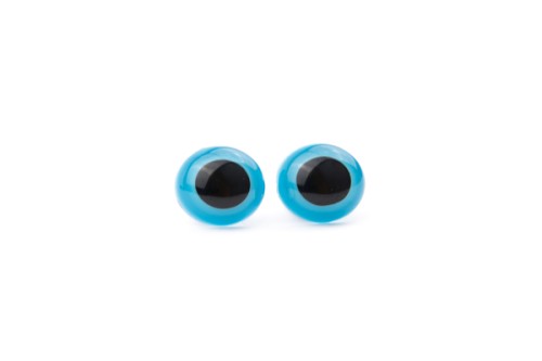 oczka zaciskowe 13,5mm niebieskie