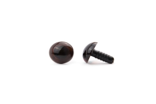 oczka zaciskowe 13,5mm brązowe