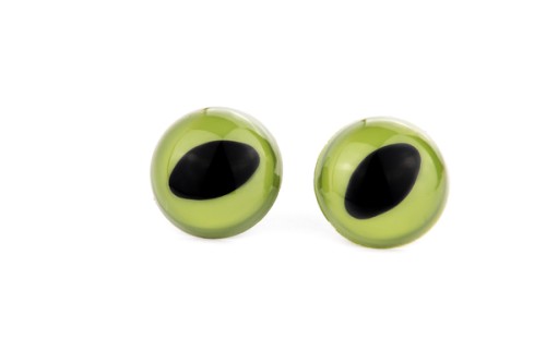 kocie oczy do maskotek 18mm zielone