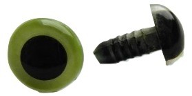 safety eyes oczy zaciskowe do maskotek 12mm zielone