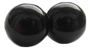 22mm - 2 pary DUŻE oczka oczy do maskotek 22mm czarne