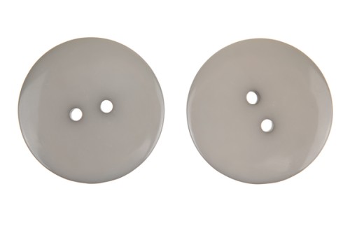 guziki plastikowe 30mm popielate