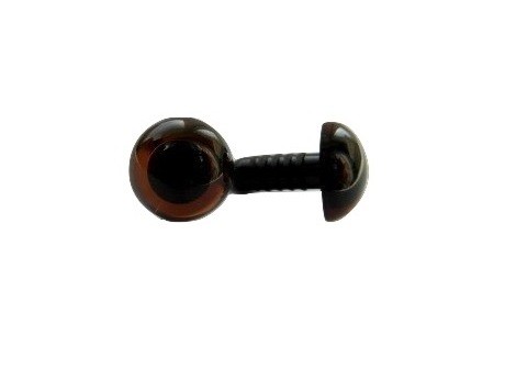 safety eyes oczy oczka zaciskowe bezpieczne 12mm brązowe