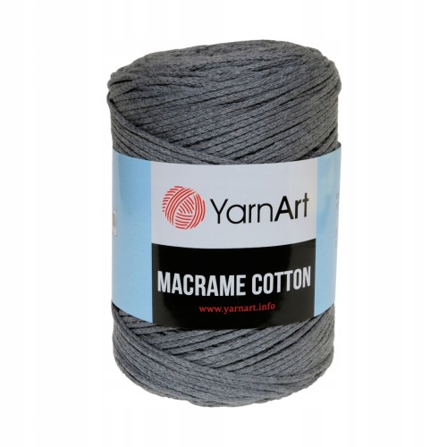 250g sznurek makrama Macrame Cotton szary 774