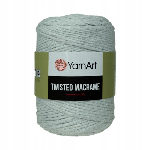500g sznurek Twisted Macrame popielaty 756