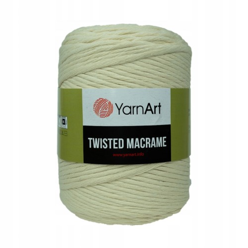500g sznurek Twisted Macrame kremowy 752