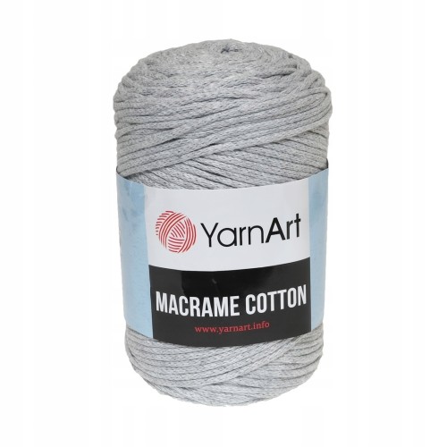250g sznurek makrama Macrame Cotton popiel 756