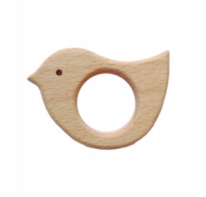 1szt gryzak drewniany ptaszek