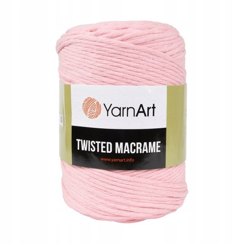 500g sznurek Twisted Macrame różowy 762
