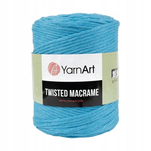 500g sznurek Twisted Macrame niebieski 786