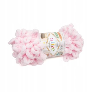 100g włóczka poliester Alize Puffy jasnoróżowy 31