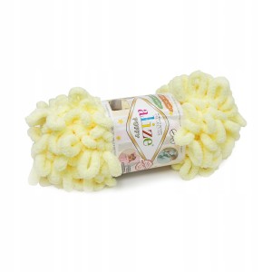 100g włóczka poliester Alize Puffy jasnożółty 13