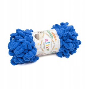 100g włóczka poliester Alize Puffy chabrowy 141