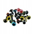 oczy zaciskowe 12mm kolorowe