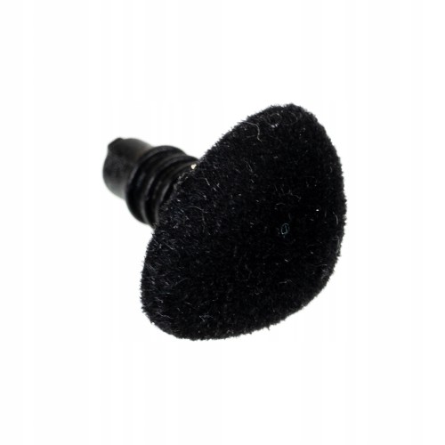 nosek zaciskowy flokowany 15x12mm czarny