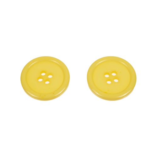 guziki plastikowe 30mm żółte