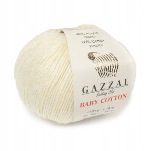 50g Gazzal Baby Cotton 3437 kremowa