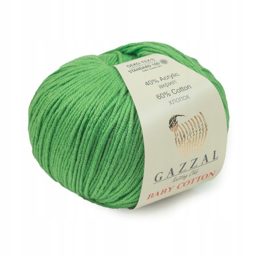 włóczka Gazzal Baby Cotton 3448 zielona