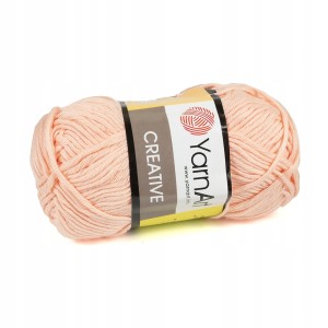 50g włóczka 100% bawełna YarnArt Creative łososiowy 225