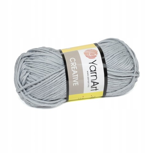 włóczka 100% bawełna Creative 244 jasnoszary
