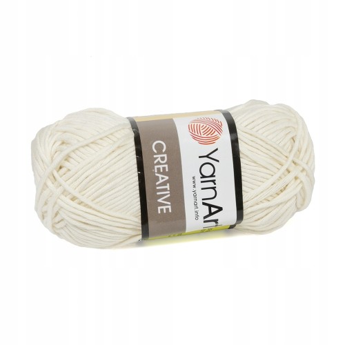 włóczka 100% bawełna YarnArt Creative 222 krem